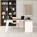 Modern L-Shaped Computer Desk Modern L-Shaped Computer Desk | 54.3'' Large Workstation with 3 Drawers, Filing Cabinet & Spacious Desktop - Home Office Writing Desk with Storage