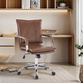Gaming Chair, Office Chair Mid-Back Computer Chair Leather Desk Chair Racing Executive Ergonomic Adjustable Swivel Task Chair With Lumbar Support
