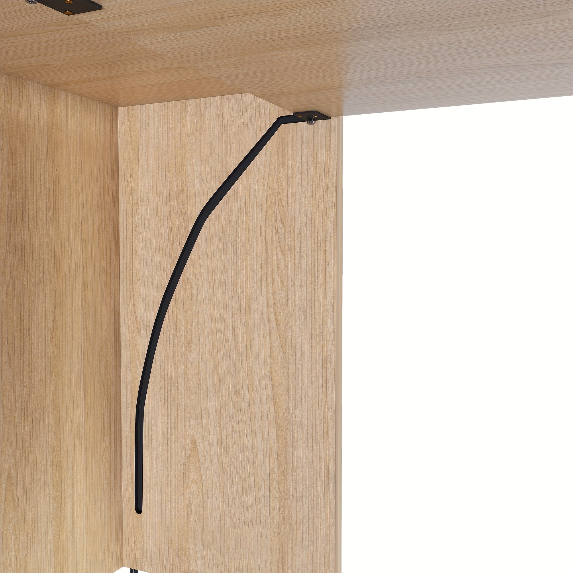 Foldable Stretchable Adjustable Height Desk with Mobile Wheels & Storage Shelves - Space-Saving Heavy-Duty PVC Frame, Walnut for Office, Small Apartments, Dorm Rooms - Easy Assembly Freestanding Writing Table